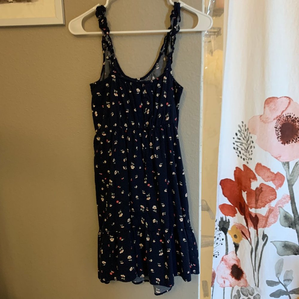 Banana Republic Petite Ruffle Fit-and-Flare Dress XS - Picture 3 of 4